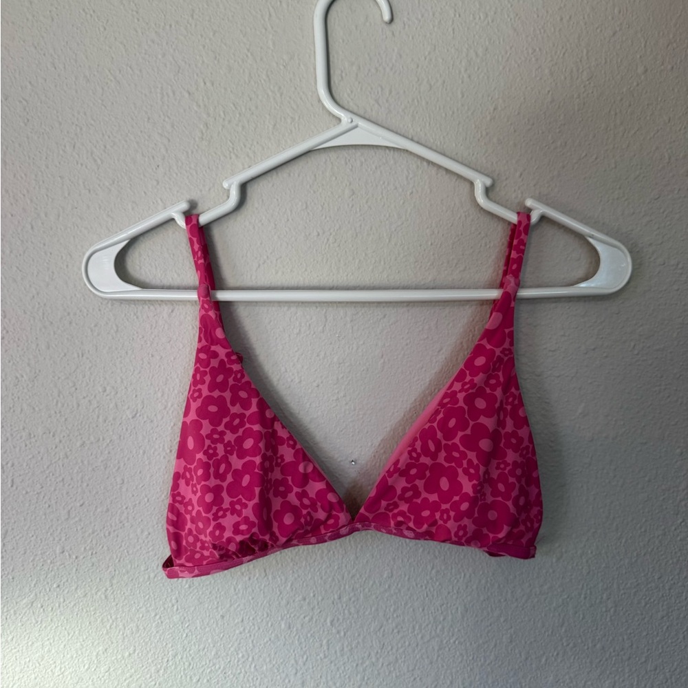 Dippin' Daisy's Pink Floral Bikini Top